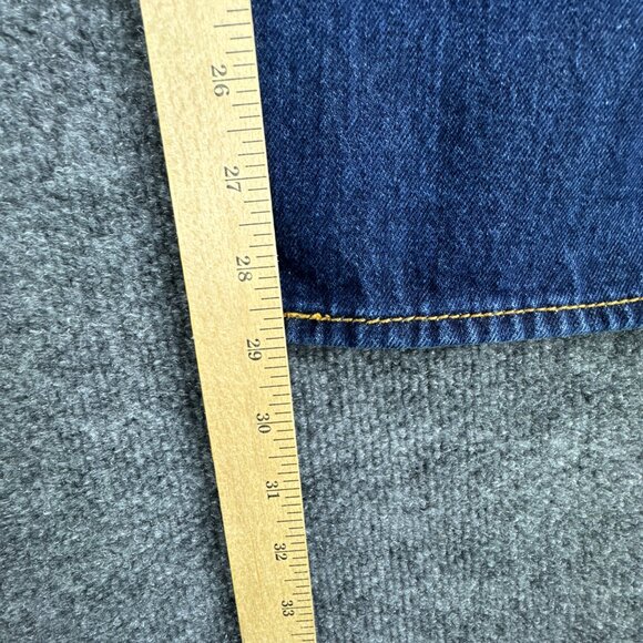 Levis 501 Jeans Mens 36x30 (36x29) Blue Button Up Dark Wash Straight Leg - Picture 15 of 15